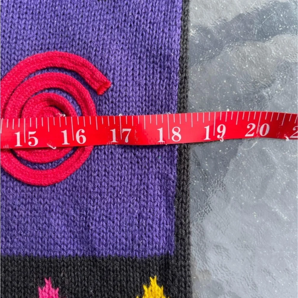 VTG 90's Y2K Size S Pullover Knit Sweater Abstract Swirl Dot Print retro rare